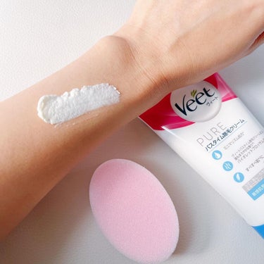 Veet ヴィートピュアバスタイム除毛クリーム 敏感肌用のクチコミ「＼冬もムダ毛処理怠ることなかれ！／

どうしてもムダ毛処理をサボりがちな冬…

ちらっと除く腕.....」（2枚目）