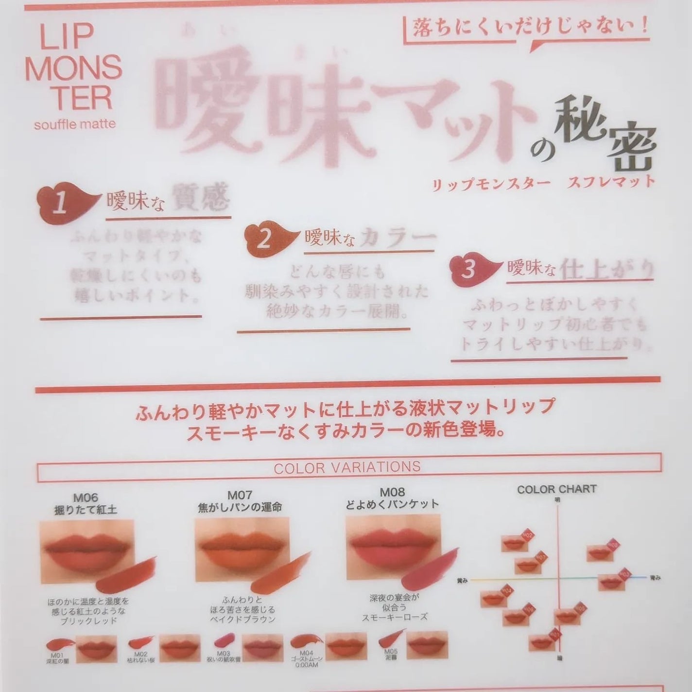 リップモンスター スフレマット/KATE/口紅を使ったクチコミ(4枚目)