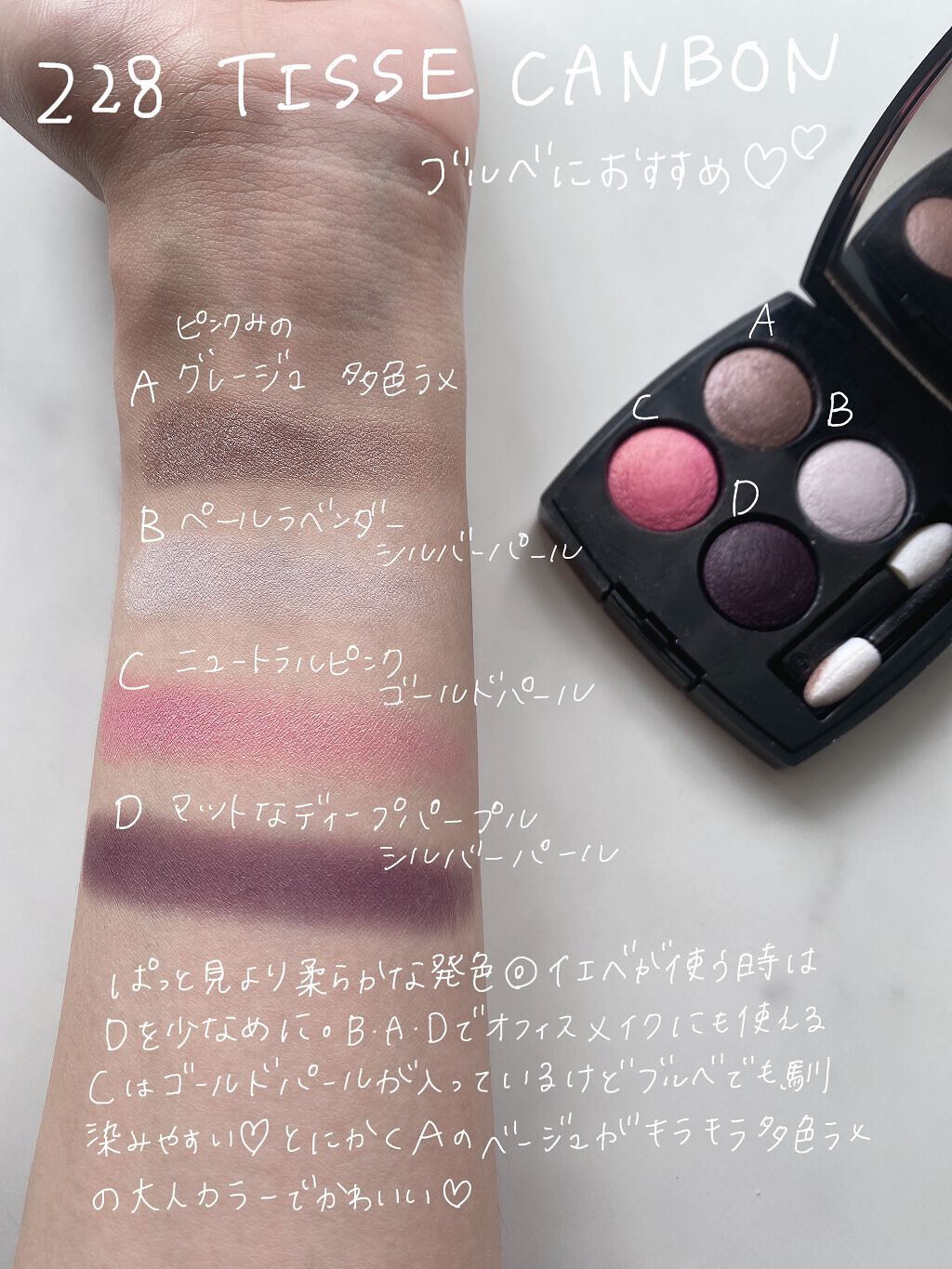 レ キャトル オンブル/CHANEL/アイシャドウパレットを使ったクチコミ(3枚目)