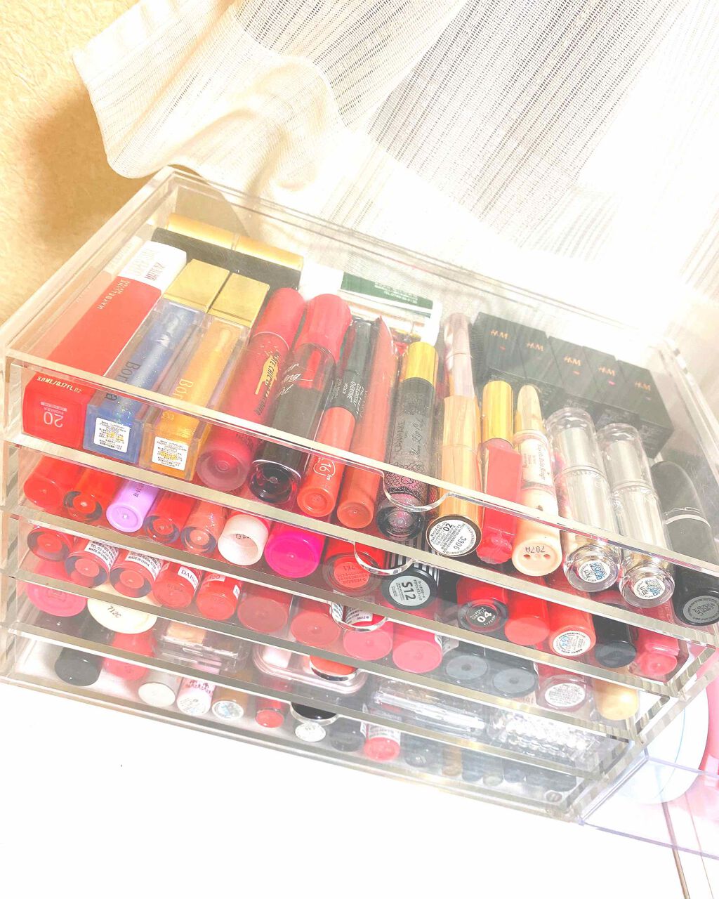 3段式クリアーケース/DAISO/その他化粧小物を使ったクチコミ(1枚目)