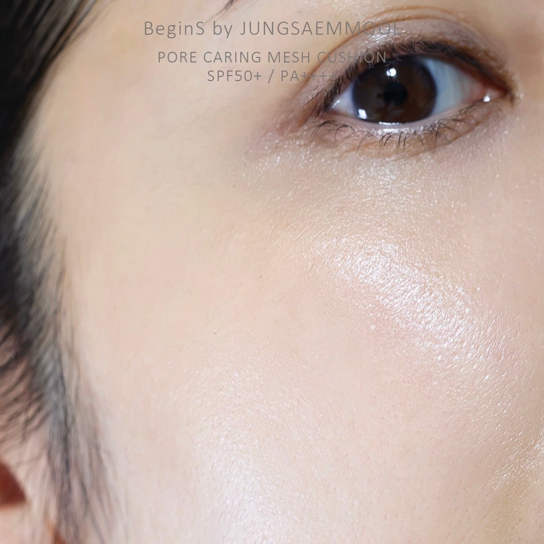 Pore Caring Mesh Cushion/BeginS by JUNGSAEMMOOL/クッションファンデーションを使ったクチコミ(6枚目)