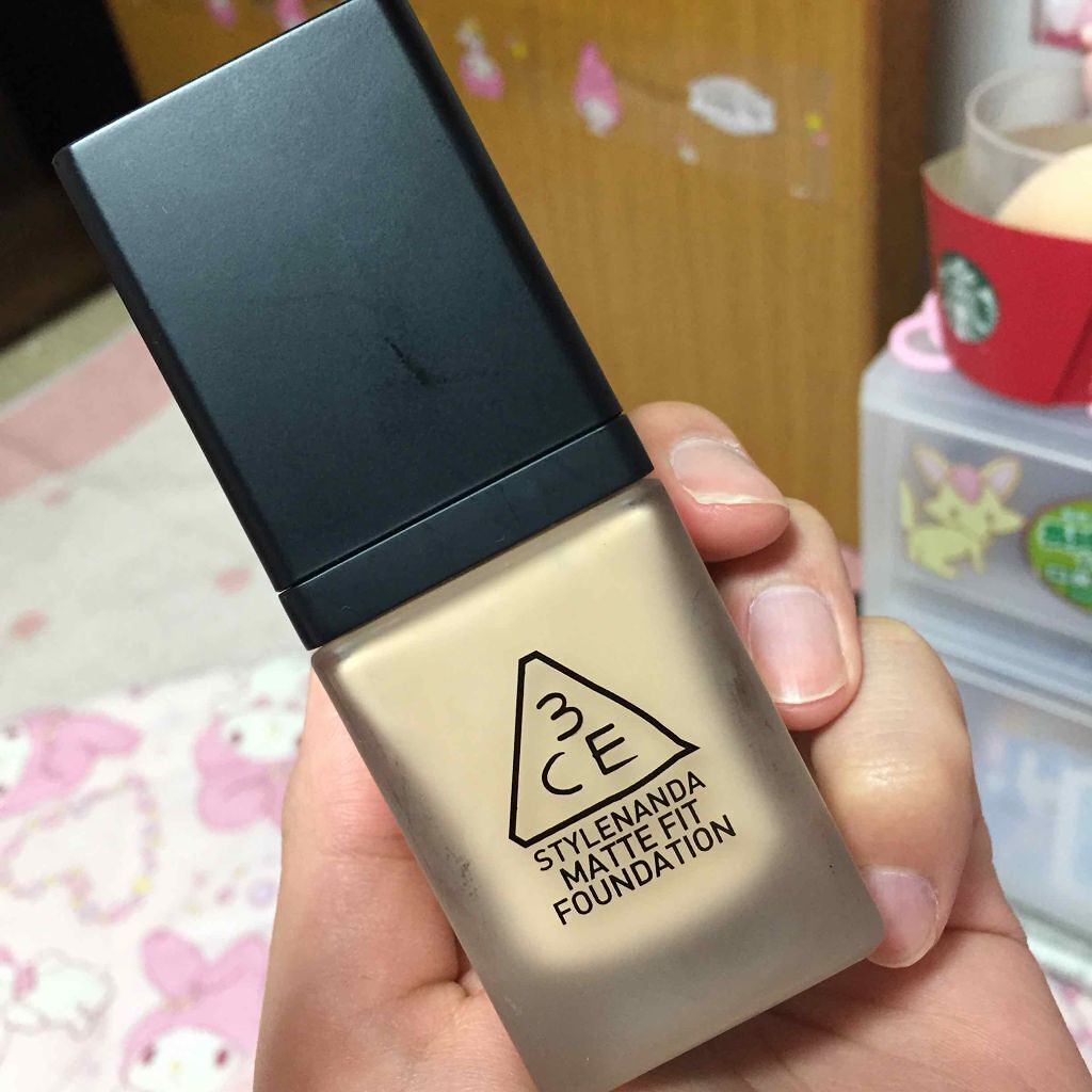 MATTE FIT FOUNDATION/3CE/リキッドファンデーションを使ったクチコミ（1枚目）
