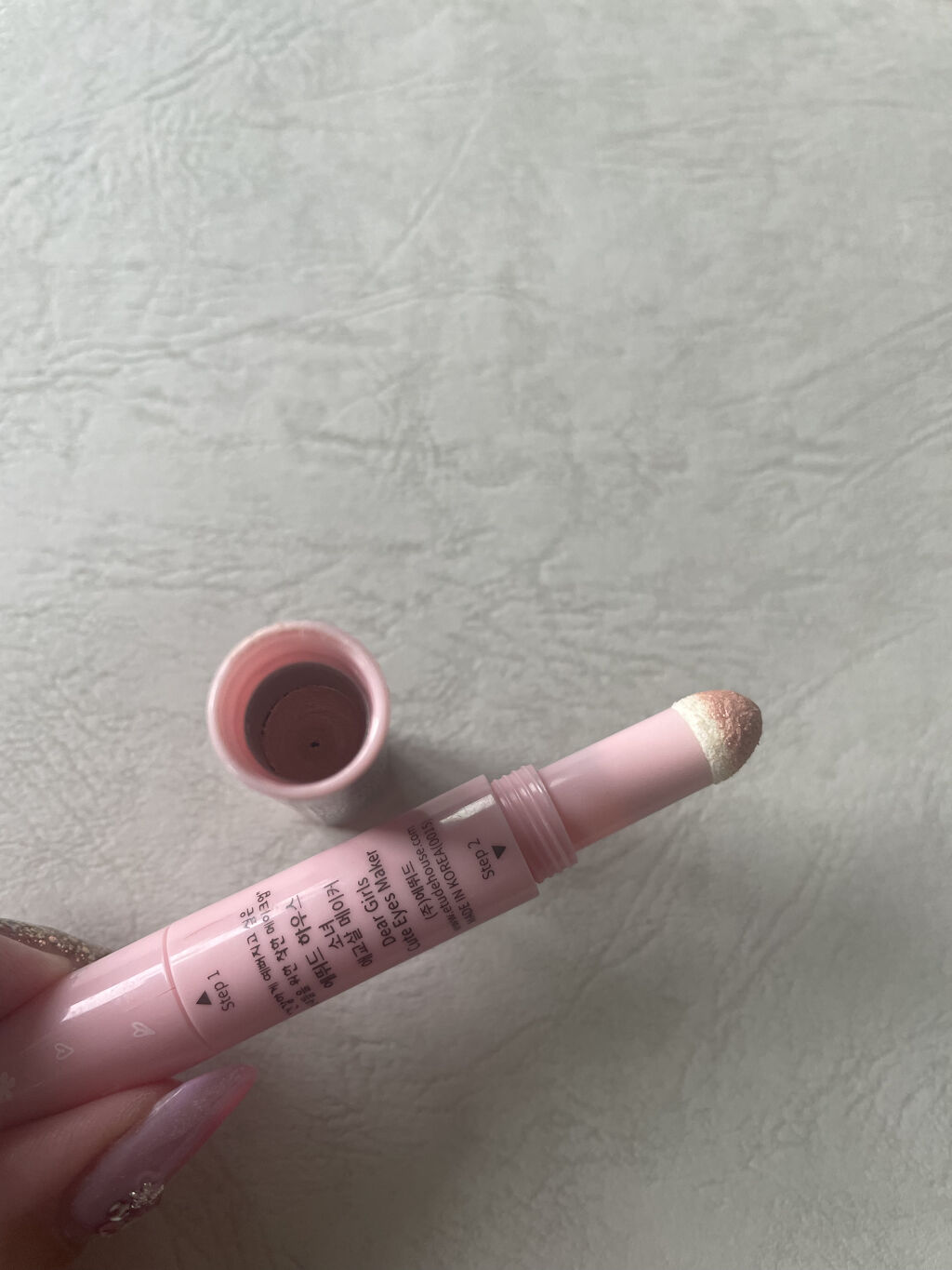 ディア ガールズ キュートアイズ メーカー/ETUDE/スティックアイシャドウを使ったクチコミ（3枚目）