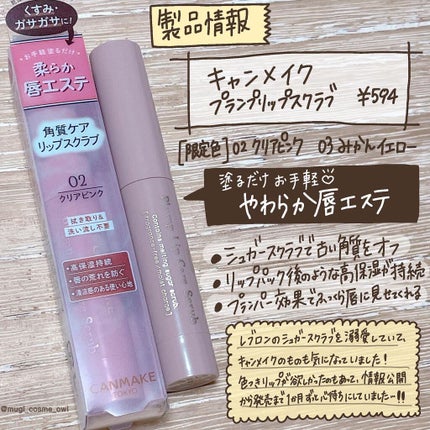 プランプリップケアスクラブ/キャンメイク/リップスクラブを使ったクチコミ(2枚目)