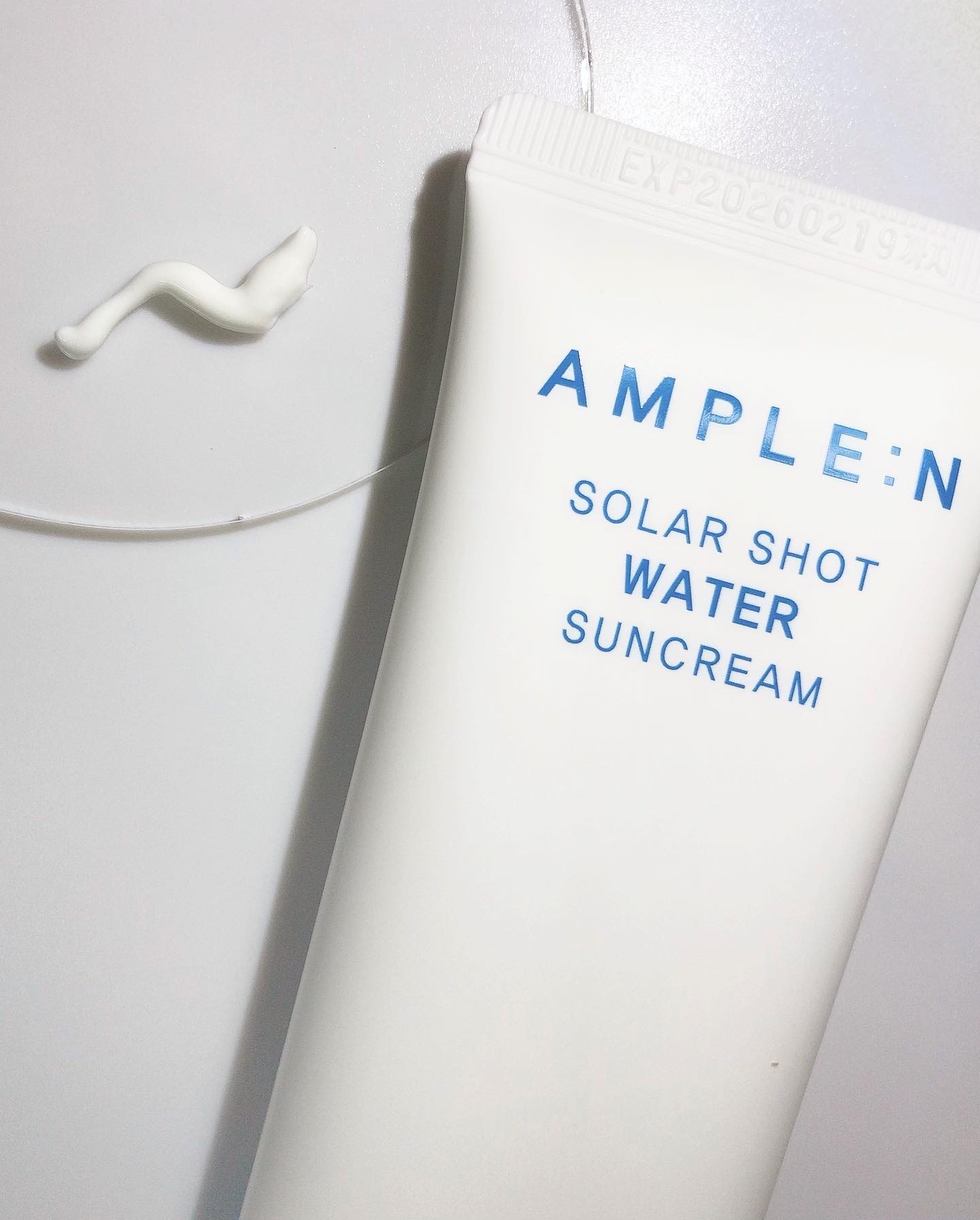 ソーラーショットウォーター日焼け止め/AMPLE:N/日焼け止めクリームを使ったクチコミ（2枚目）