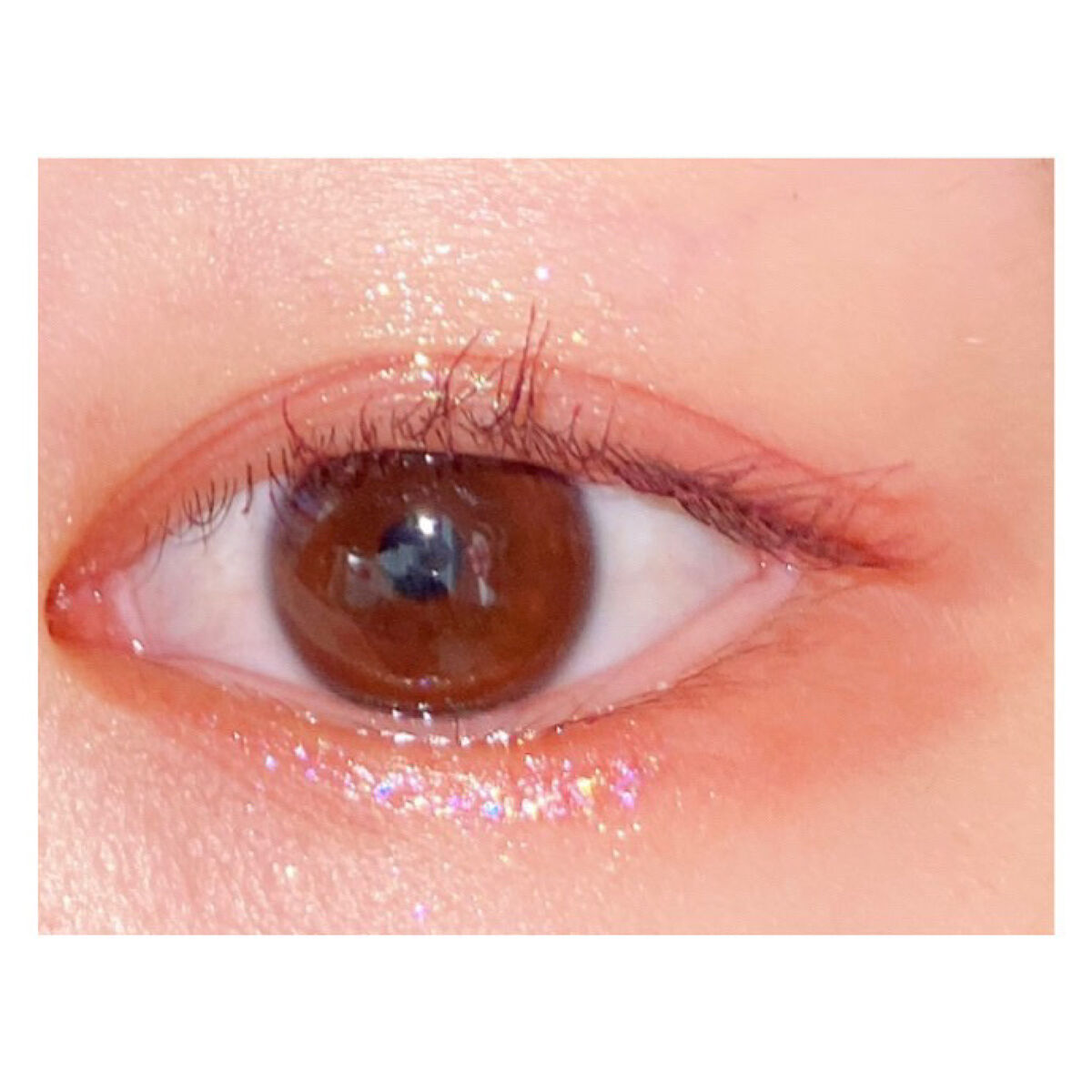 グリッター シャドウ カラー/rom&nd/グリッターを使ったクチコミ（2枚目）