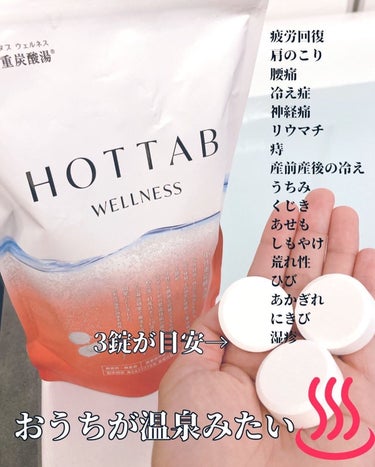 薬用 HOT TAB WELLNESS  45錠/HOT TAB/入浴剤の画像