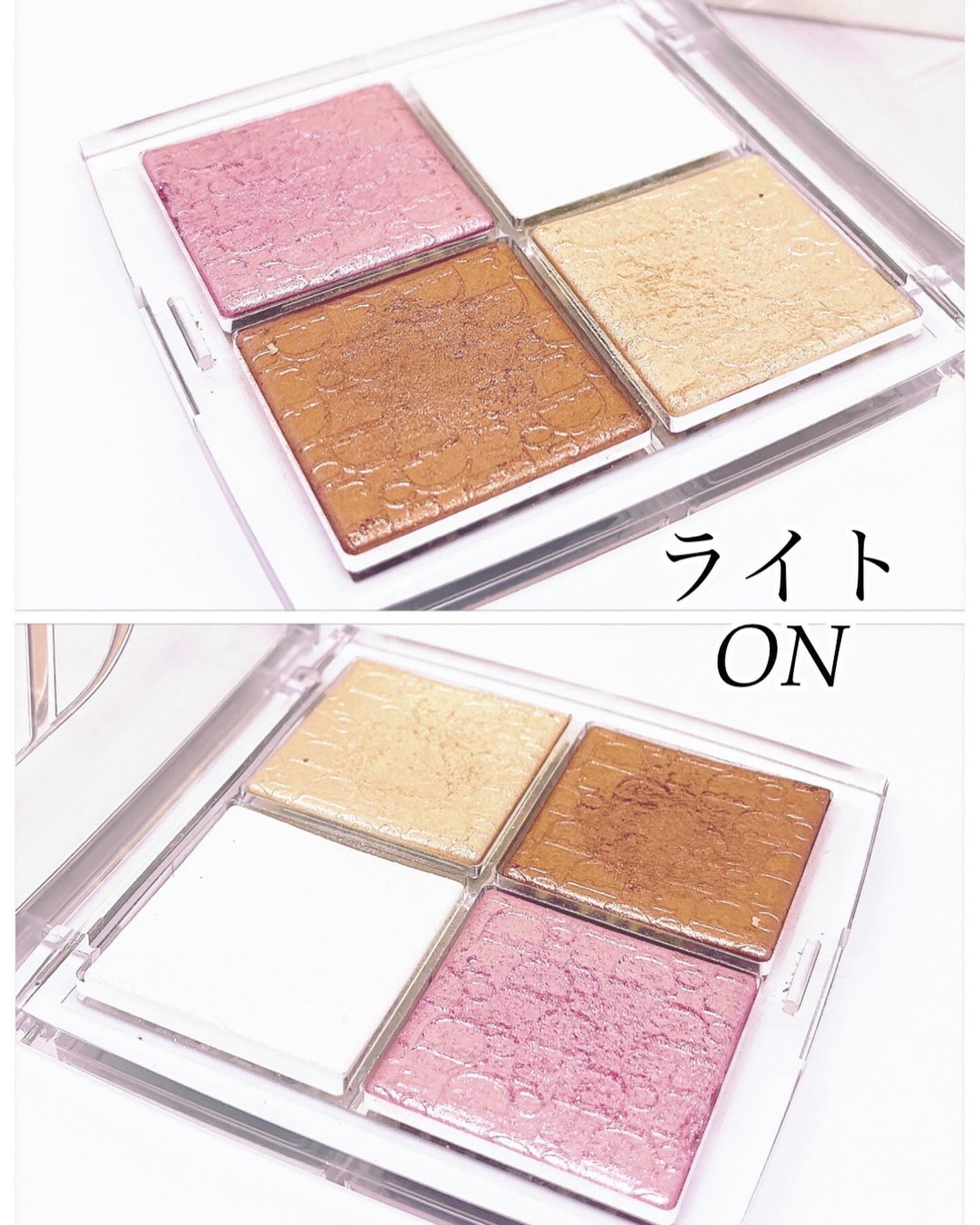 ディオール バックステージ フェイス グロウ パレット/Dior/ハイライトを使ったクチコミ(4枚目)