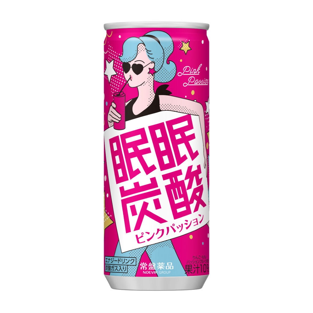 眠眠打破 眠眠炭酸ピンクパッション　２５０ｍＬ