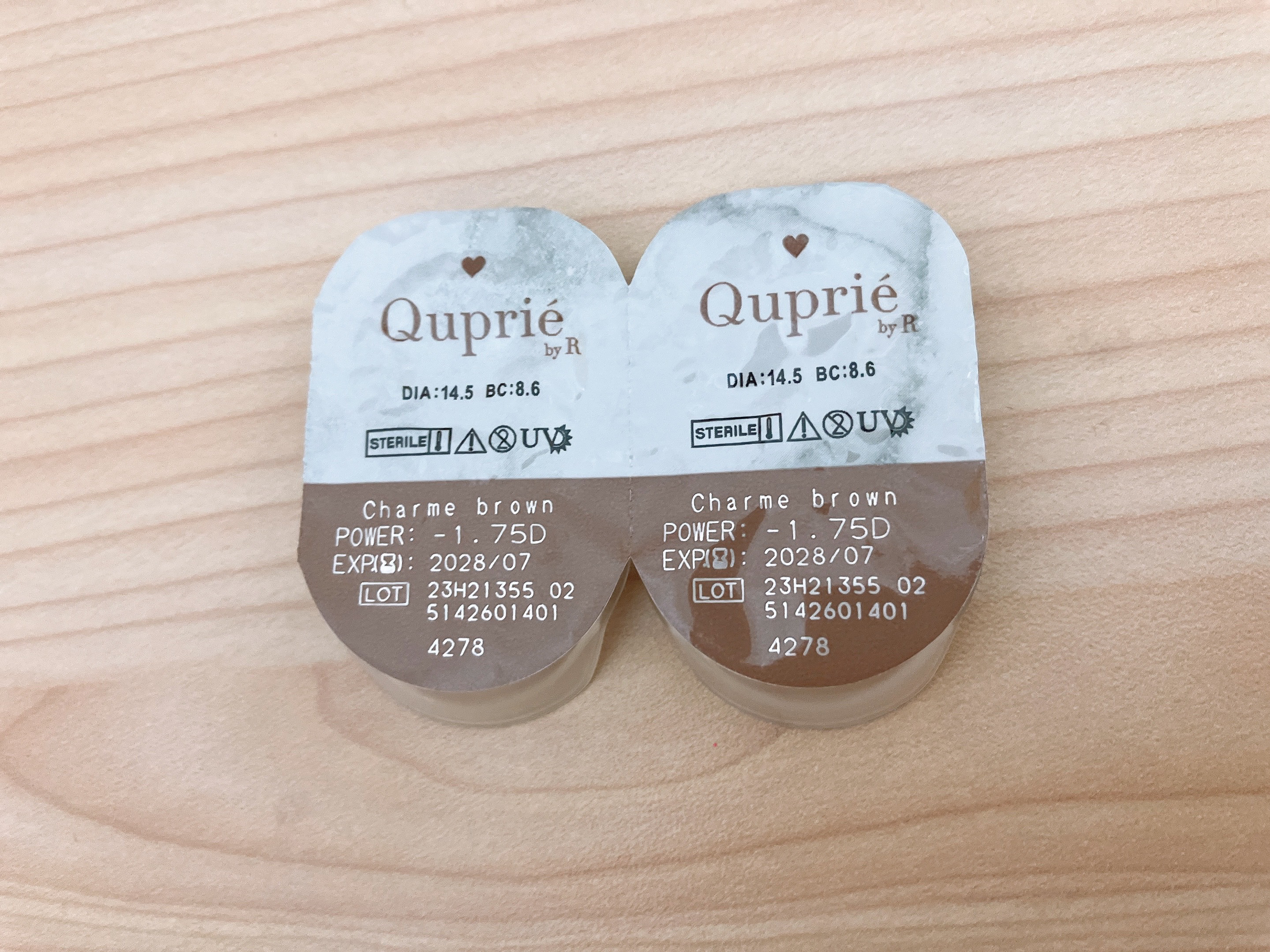 Quprie 1day/Quprié by R/ワンデー（１DAY）カラコンを使ったクチコミ（2枚目）