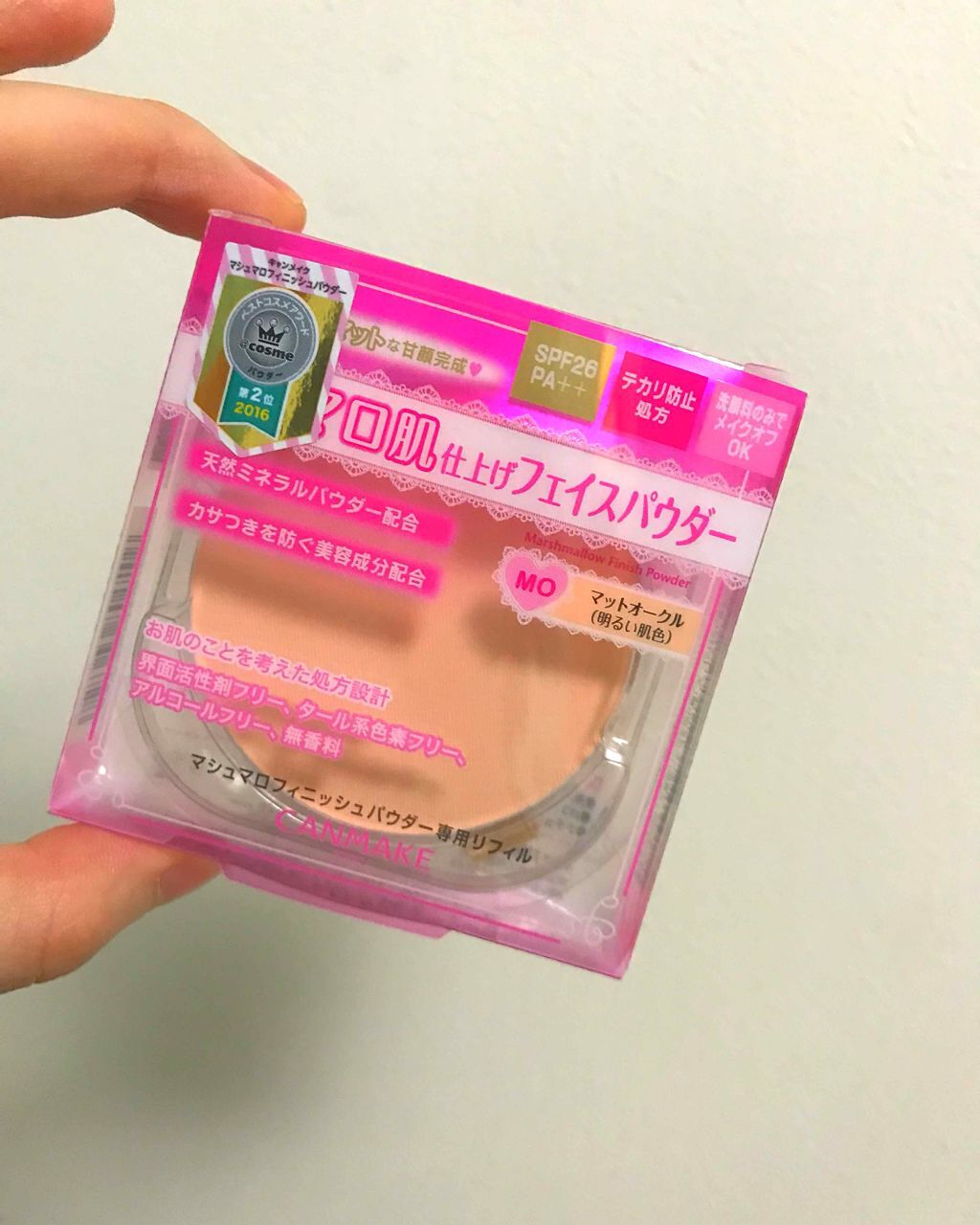 【旧品】マシュマロフィニッシュパウダー/キャンメイク/プレストパウダーを使ったクチコミ(1枚目)