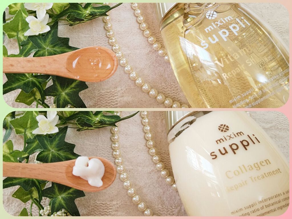 ビタミン リペアシャンプー/コラーゲン リペアヘアトリートメント/mixim suppli/市販シャンプーを使ったクチコミ(2枚目)