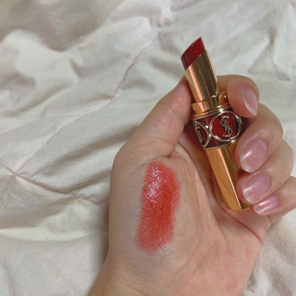 ルージュ ヴォリュプテ シャイン/YVES SAINT LAURENT BEAUTE/口紅を使ったクチコミ(2枚目)