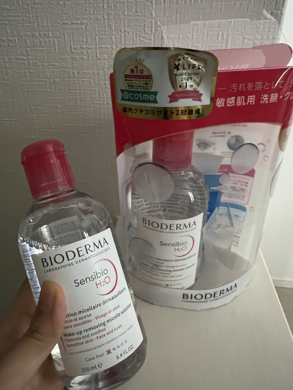 サンシビオ エイチツーオー D 2PKセット(250ml+250ml)/ビオデルマ/クレンジングウォーターを使ったクチコミ（3枚目）