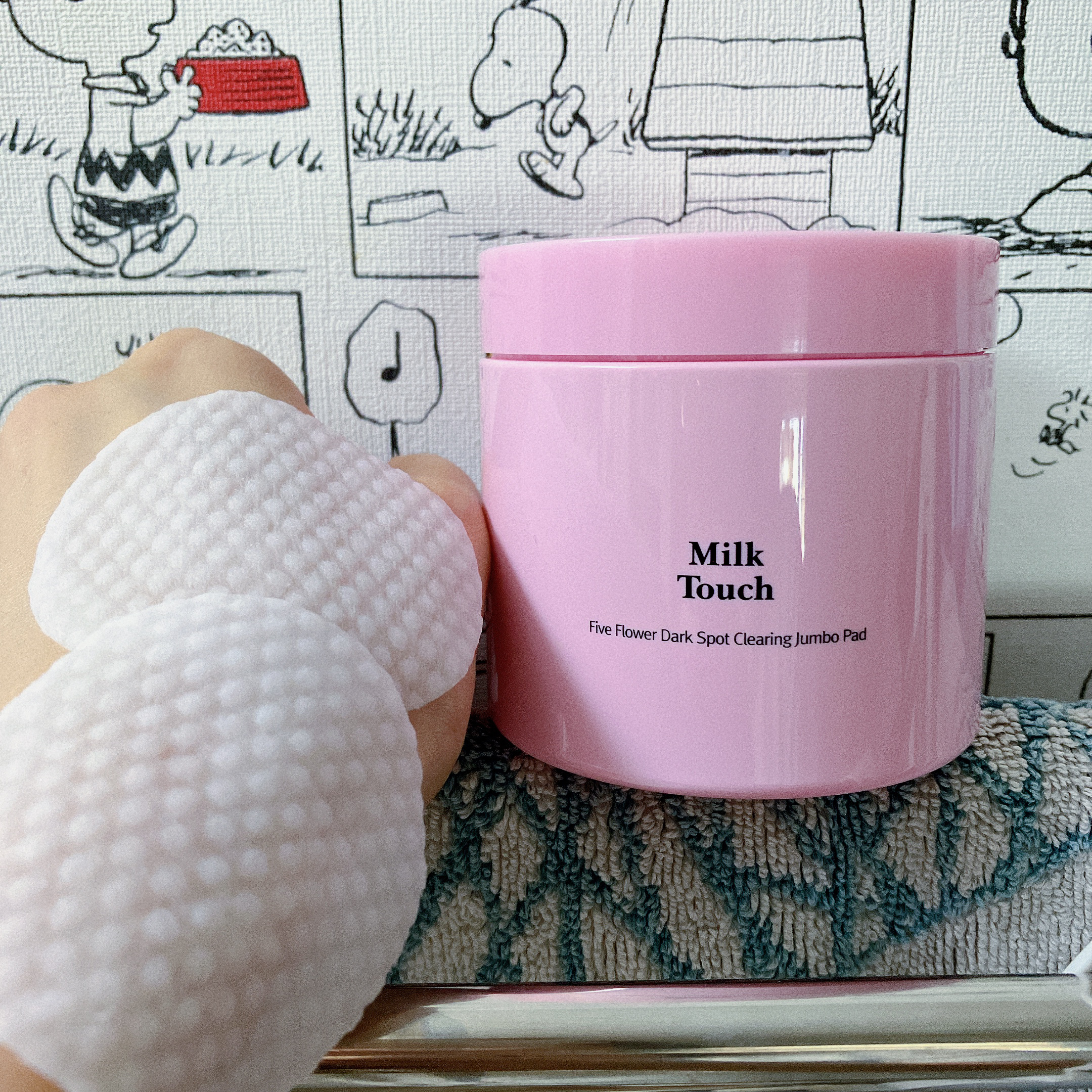 ファイブ フラワー ダークスポット クリアリング ジャンボパッド/Milk Touch/トナーパッドを使ったクチコミ（1枚目）