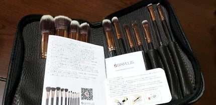 貴族のゴールド メイクブラシ11本セット 化粧ポーチ付き/SIXPLUS/メイクブラシを使ったクチコミ(2枚目)