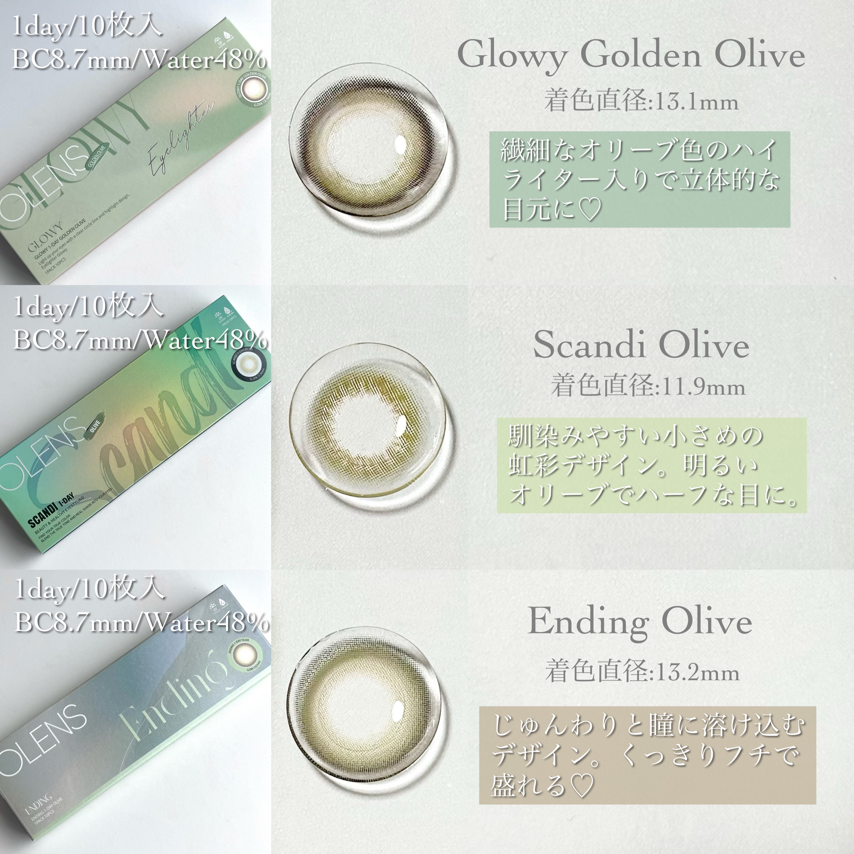 Glowy 1day/OLENS/ワンデー（１DAY）カラコンを使ったクチコミ（3枚目）