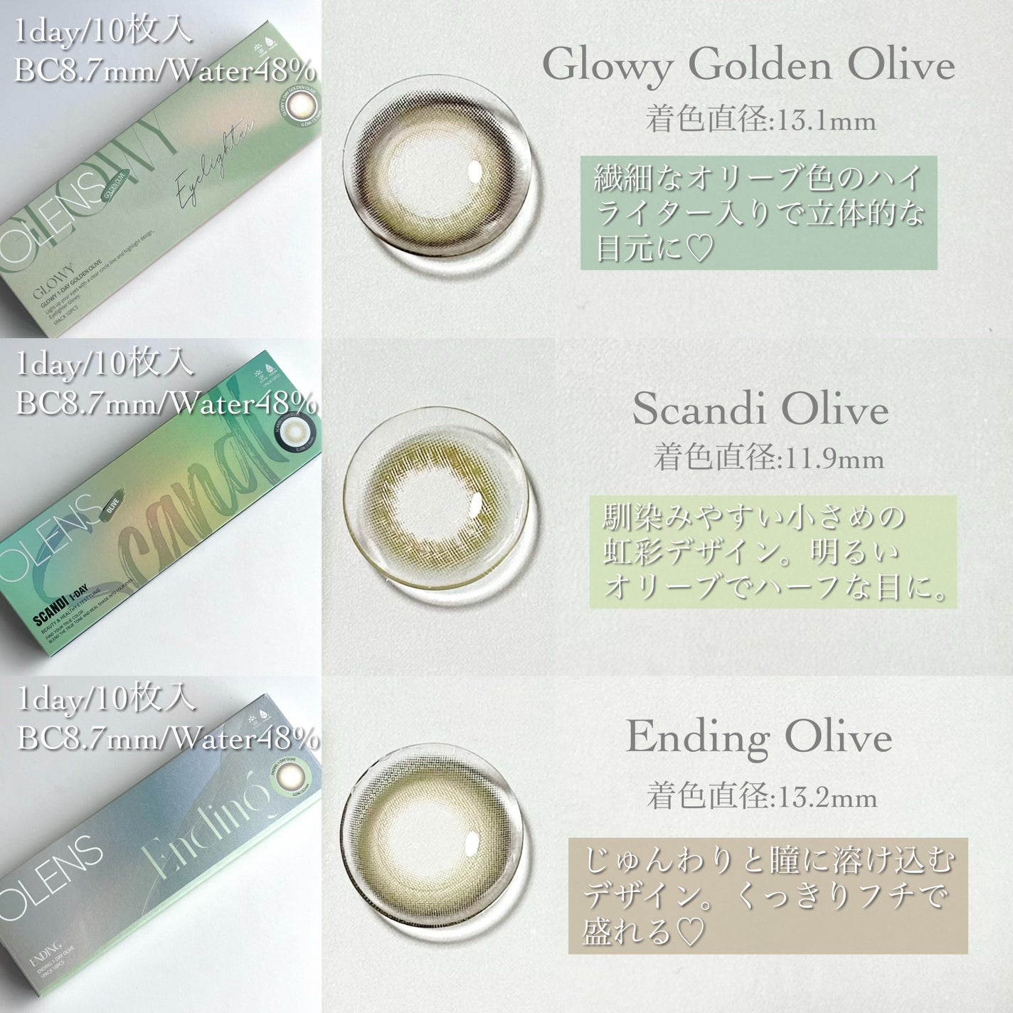 Glowy 1day/OLENS/ワンデー(1DAY)カラコンを使ったクチコミ(3枚目)