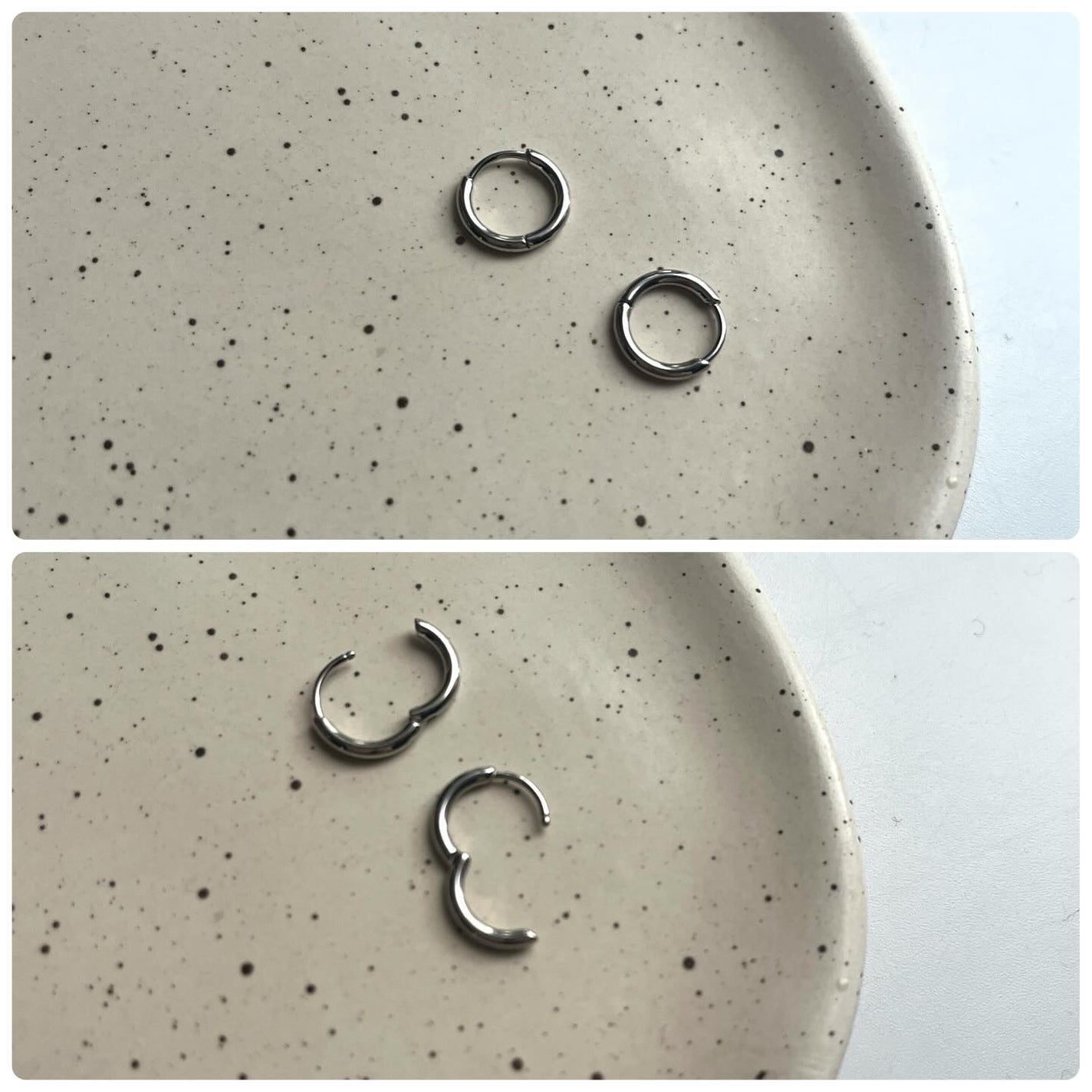 ひとりコスメ部 フォロバ100 on LIPS 「金属アレルギー対応サージカルステンレススリムフープピアス😃@b..」(2枚目)