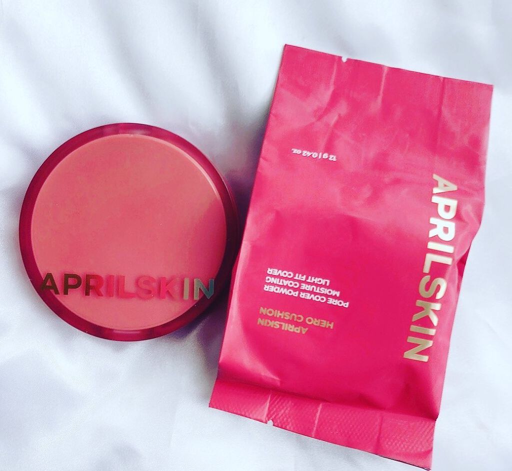 ヒーロークッション+レフィルセット/APRILSKIN/クッションファンデーションを使ったクチコミ(4枚目)