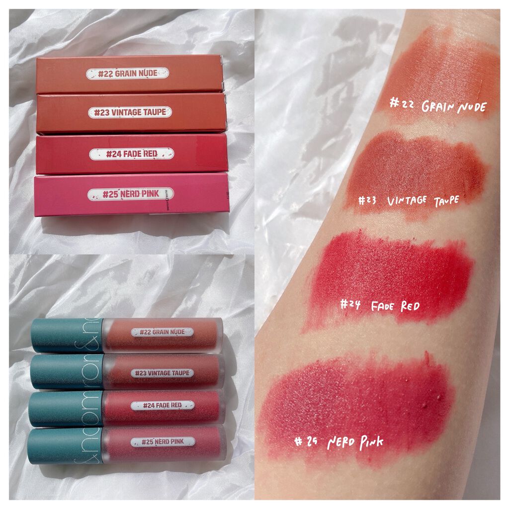 ゼロベルベットティント/rom&nd/リップティントを使ったクチコミ(1枚目)