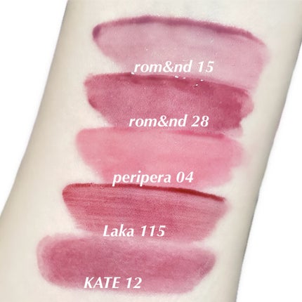 ジューシーラスティングティント/rom&nd/リップティントを使ったクチコミ(4枚目)