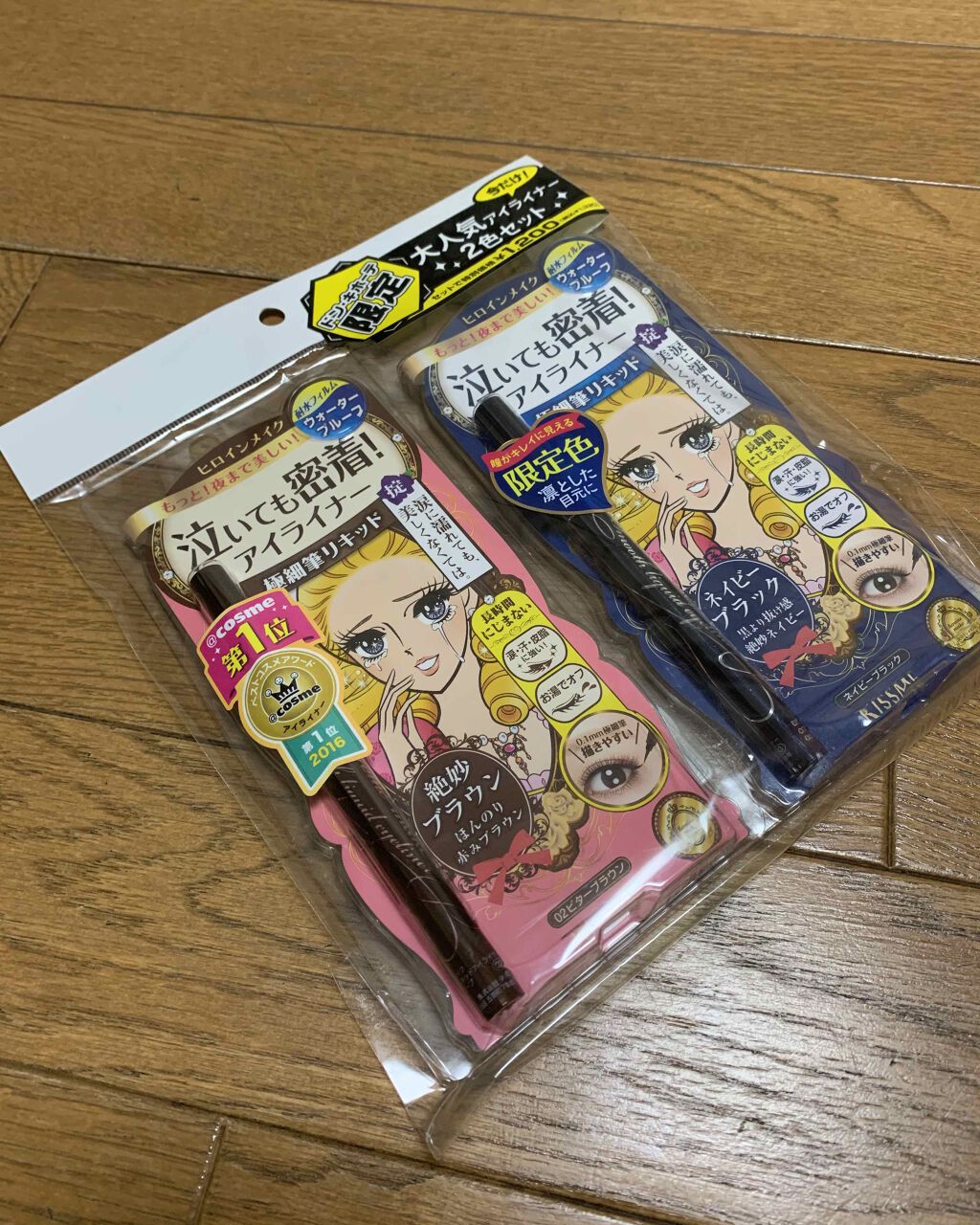 スムースリキッドアイライナー スーパーキープ 50 ネイビーブラック/ヒロインメイク/リキッドアイライナーを使ったクチコミ（1枚目）