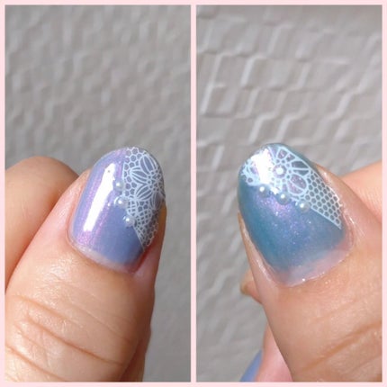 ミルクティ on LIPS 「✴✴青色は#ノイロ(@noiro_nail)の#kyoukai..」(8枚目)