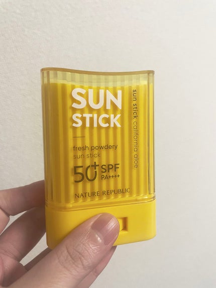 パウダリーUVアロエスティック SPF50+/PA++++/ネイチャーリパブリック/日焼け止めスティックを使ったクチコミ(1枚目)