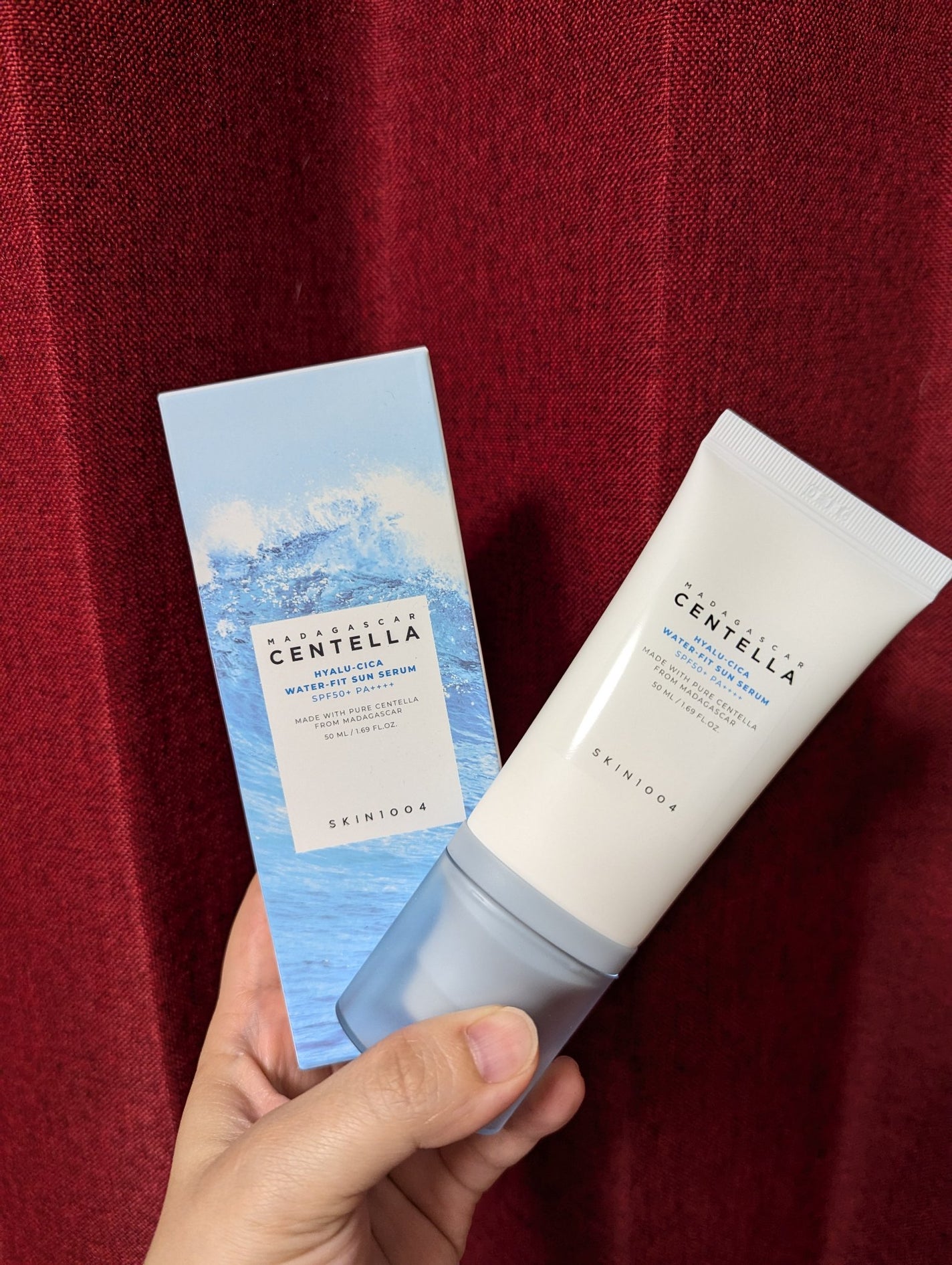 ヒアルーシカ ウォーターフィット サンセラム/SKIN1004/日焼け止めローションを使ったクチコミ(1枚目)