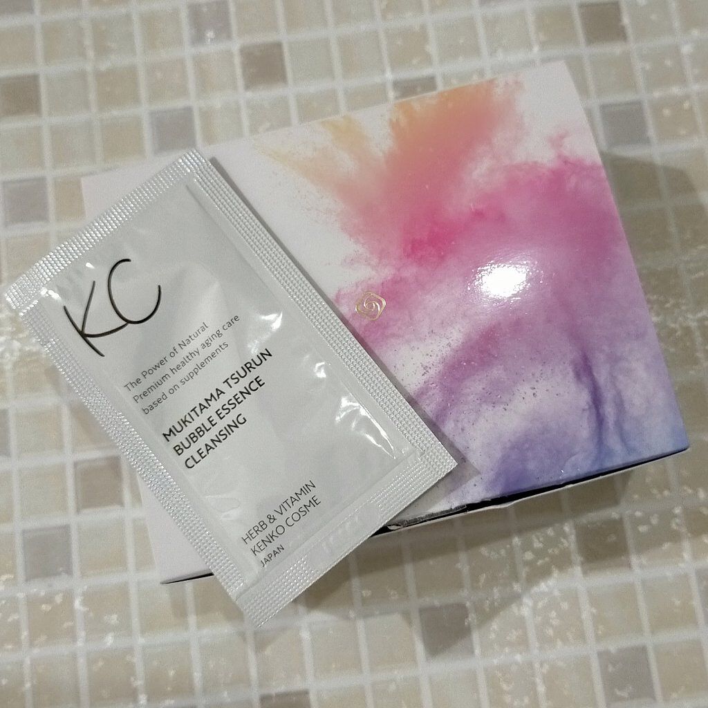 KC むきタマつるん 発泡美容液クレンジング/ハーブ健康本舗/クレンジングジェルを使ったクチコミ（1枚目）