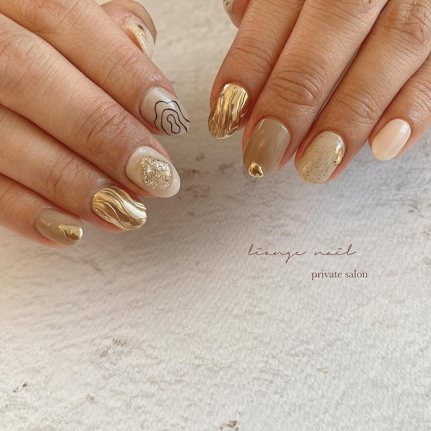 #リアンジェネイル,#柏ネイル,#ネイル,#ニュアンスネイル,#大人ニュアンスネイル,#秋ネイル,#冬ネイル,#ミラーネイル,#個性派ネイルのネイルデザイン