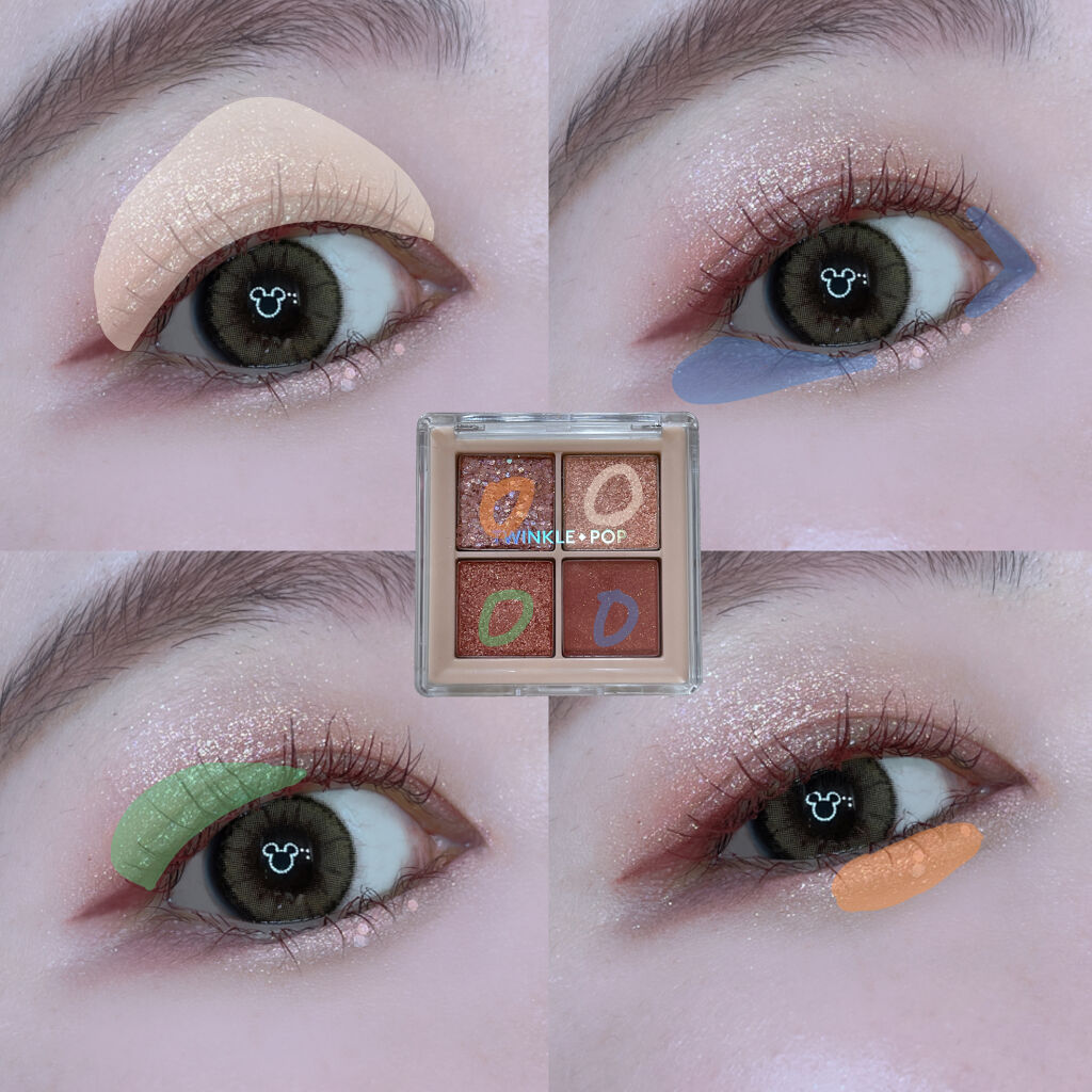 TWINKLE POP Pearl Flex Glitter Eye Palette/CLIO/アイシャドウパレットを使ったクチコミ（2枚目）