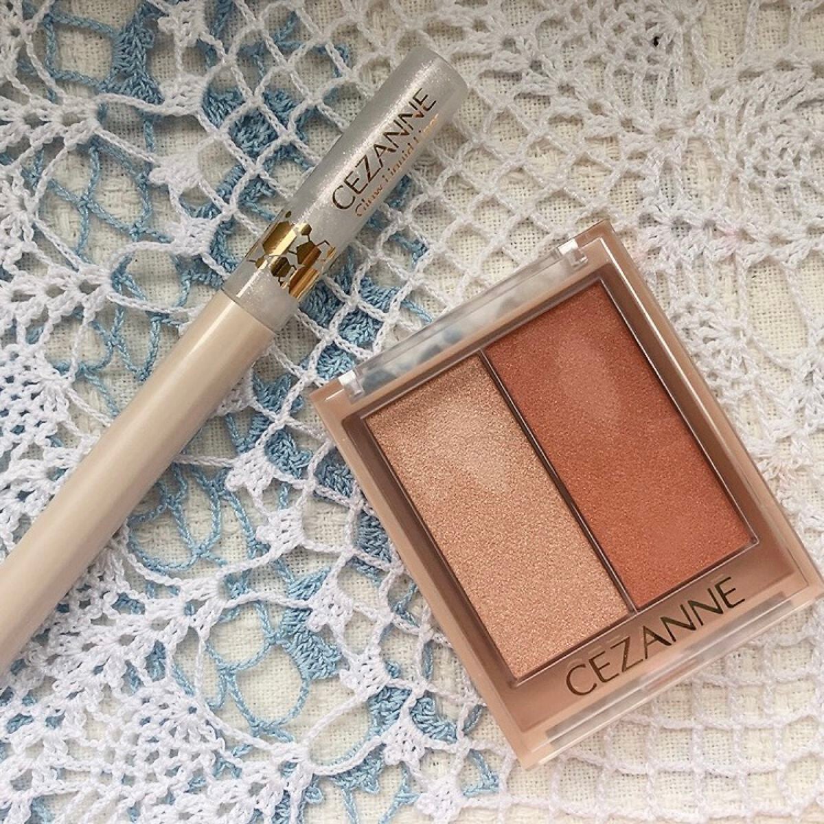 フェイスグロウカラー/CEZANNE/クリームハイライトを使ったクチコミ(2枚目)