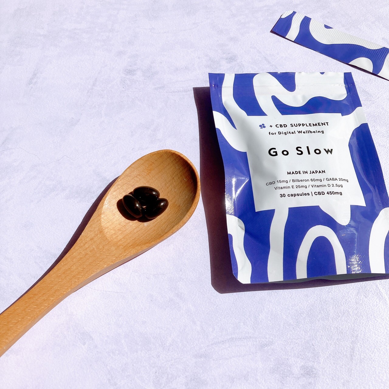 CBDサプリメント for デジタルウェルビーイング/Go Slow/健康サプリメントを使ったクチコミ（3枚目）