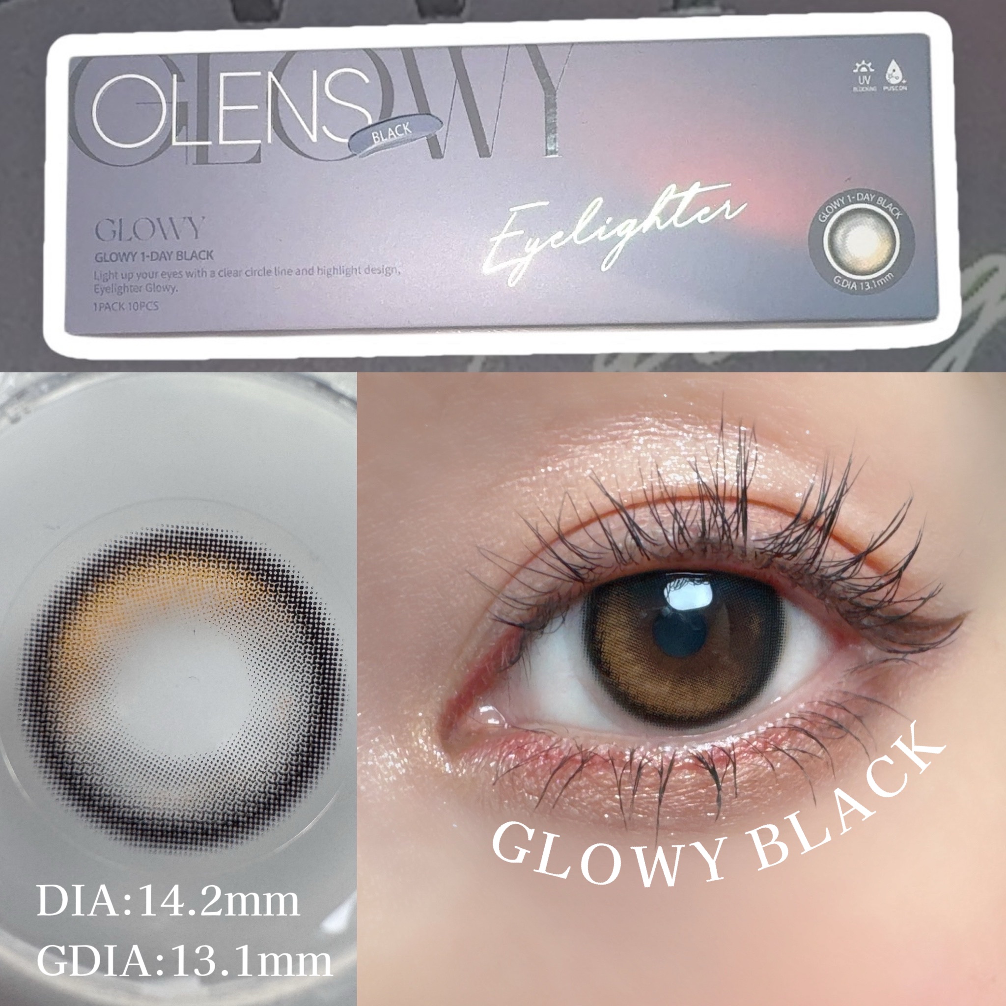 ＼ OLENS GLOWY BLACK ／

ハイライターカラーで
瞳に奥行と立体感が生まれる
水光カラコン𓏗𓏗´-

着色直径がそんなに大きくないから
デイリー使いにもおすすめ♡  ̖́-

#PR #ポップレンズ #POPLENS
