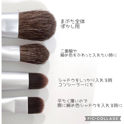 ポイントメイクアップブラシセット/ロージーローザ/メイクブラシを使ったクチコミ(2枚目)