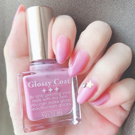 グロッシーコート/スキューズミー/オールインワンネイルを使ったクチコミ(7枚目)