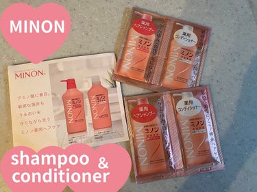 ミノン ミノン薬用ヘアシャンプー／薬用コンディショナーのクチコミ「｡oＯo｡.:♥:.｡oＯo｡.:♥:.｡oＯo｡.:♥:.｡oＯo｡.:♥:.

ミノン薬用.....」（1枚目）