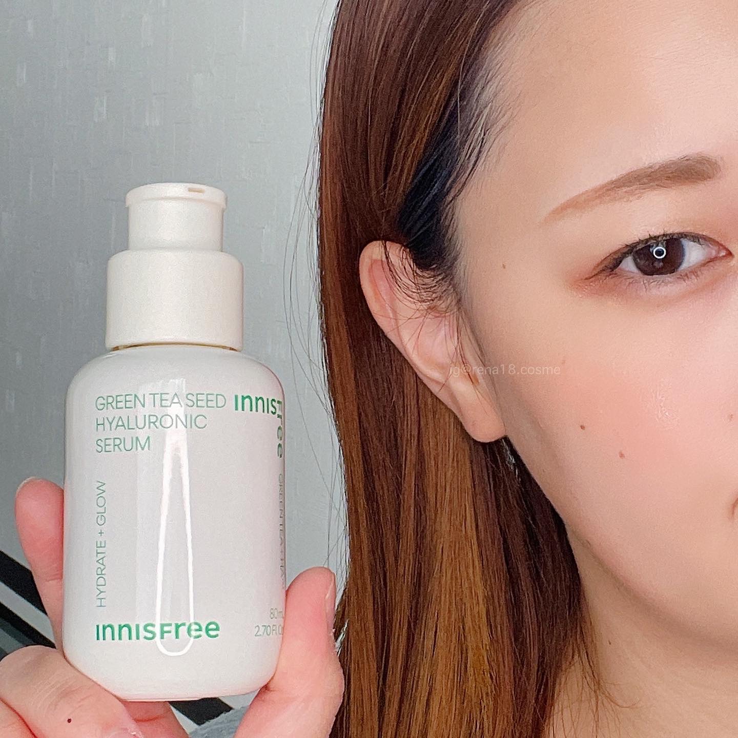 グリーンティーシード ヒアルロン セラム　/innisfree/美容液を使ったクチコミ（3枚目）