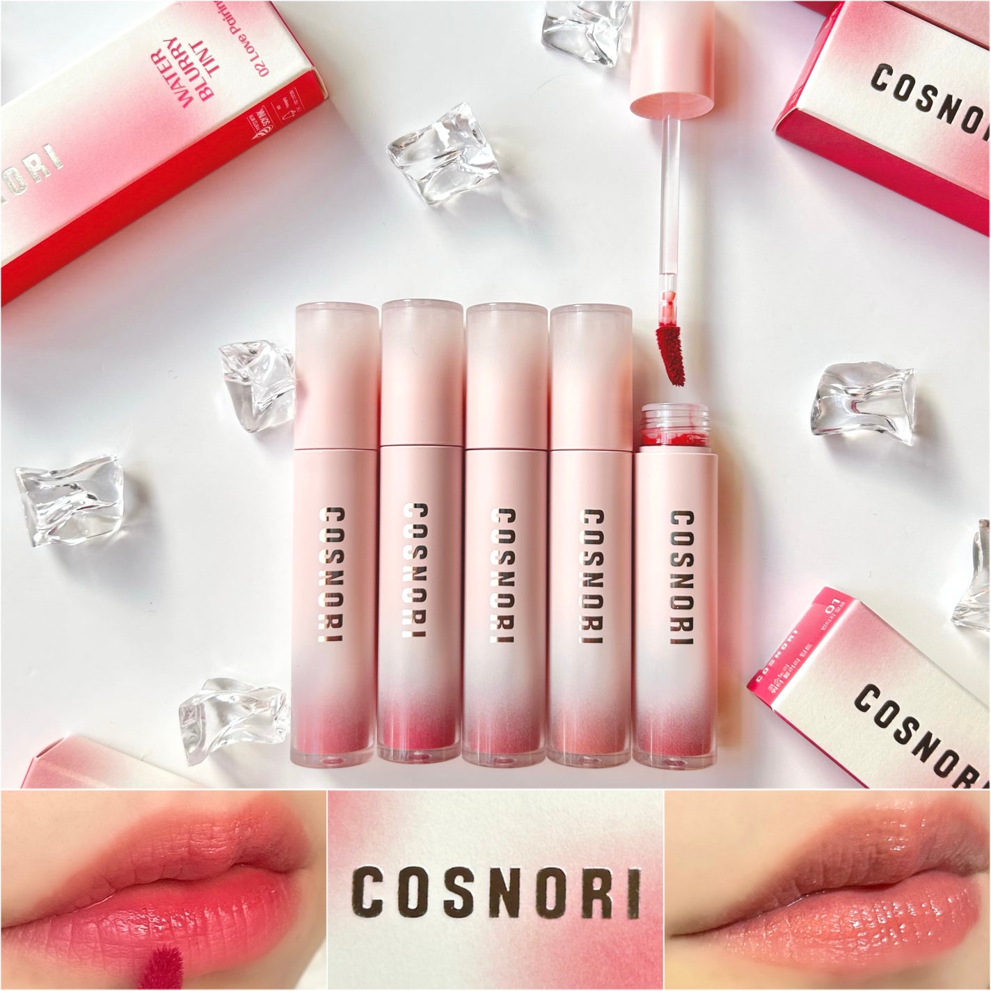 コスノリ ウォーターブラーリーティント/COSNORI/リップティントを使ったクチコミ(1枚目)