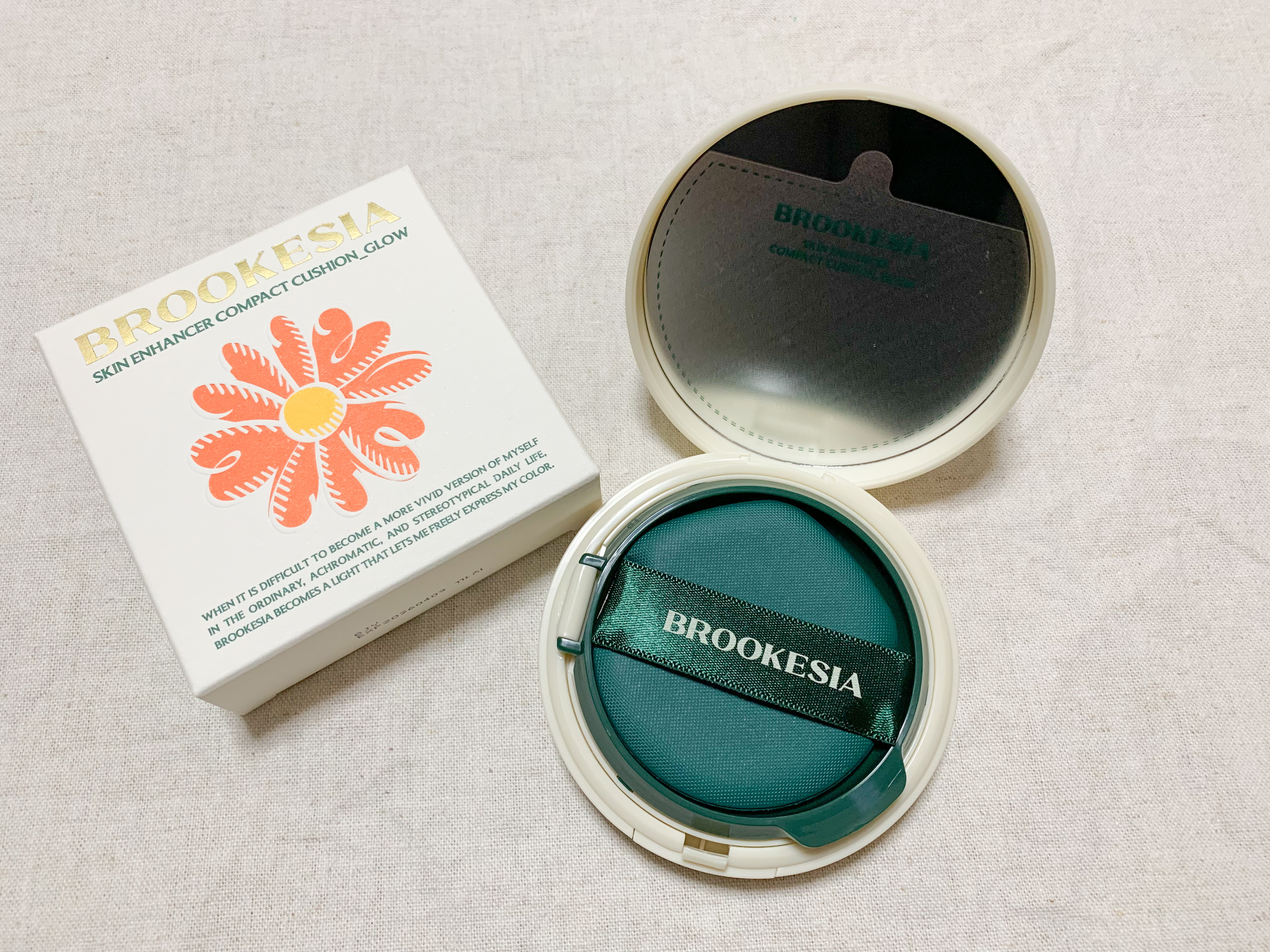 スキンエンハンサー コンパクトクッション（グロー) #1.5 ライトロジー/BROOKESIA/クッションファンデーションを使ったクチコミ（3枚目）
