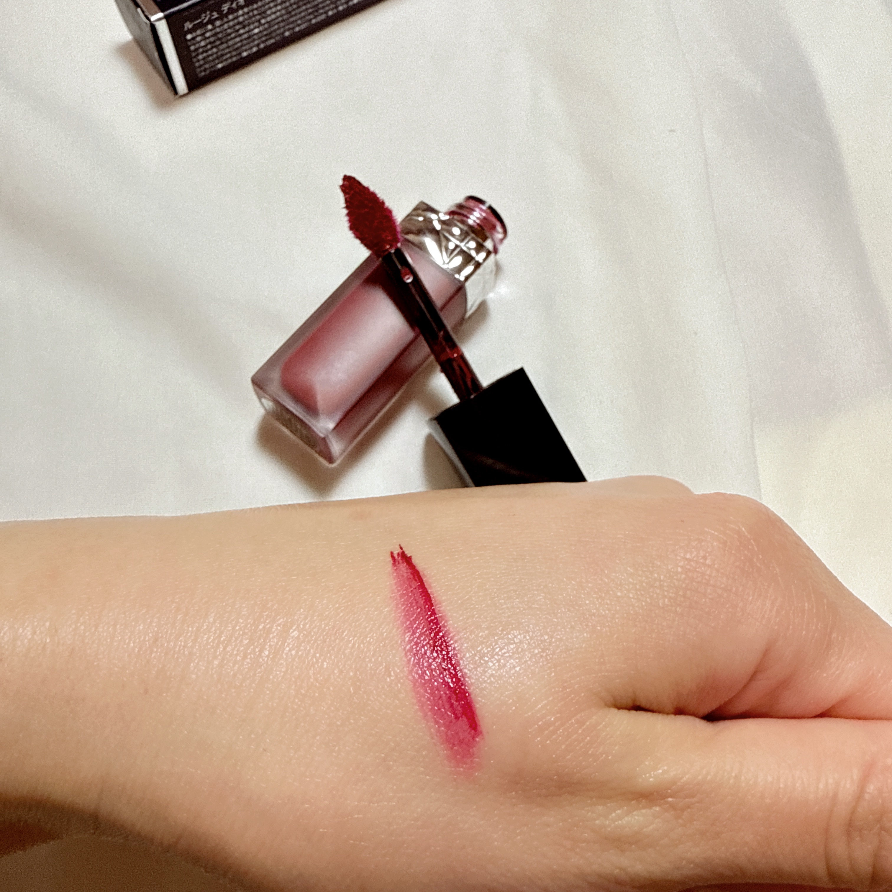 ルージュ ディオール フォーエヴァー リキッド/Dior/口紅を使ったクチコミ（2枚目）