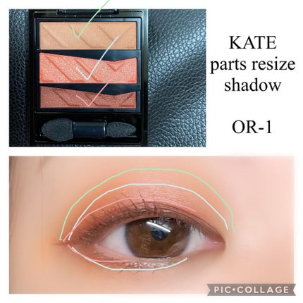 パーツリサイズシャドウ/KATE/アイシャドウパレットを使ったクチコミ(1枚目)