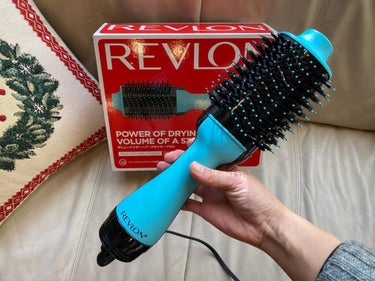 ボリューマイザーヘアードライヤーブラシ ミント・ブラック/REVLON/ストレートアイロンを使ったクチコミ（2枚目）