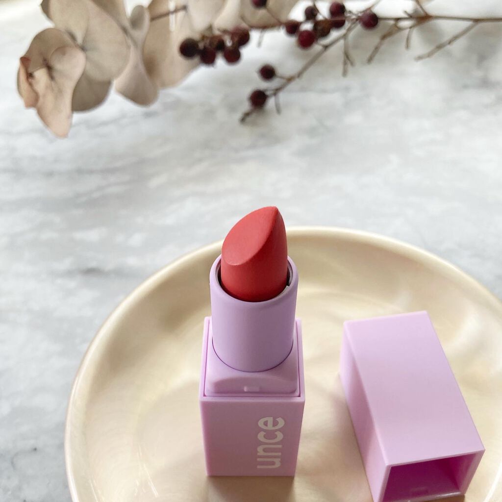 ワンステップソフトマットリップスティック/unce/口紅を使ったクチコミ（3枚目）