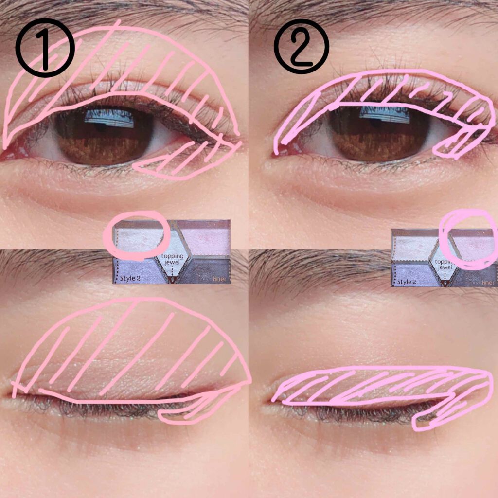 【旧品】パーフェクトスタイリストアイズ/キャンメイク/アイシャドウパレットを使ったクチコミ（2枚目）