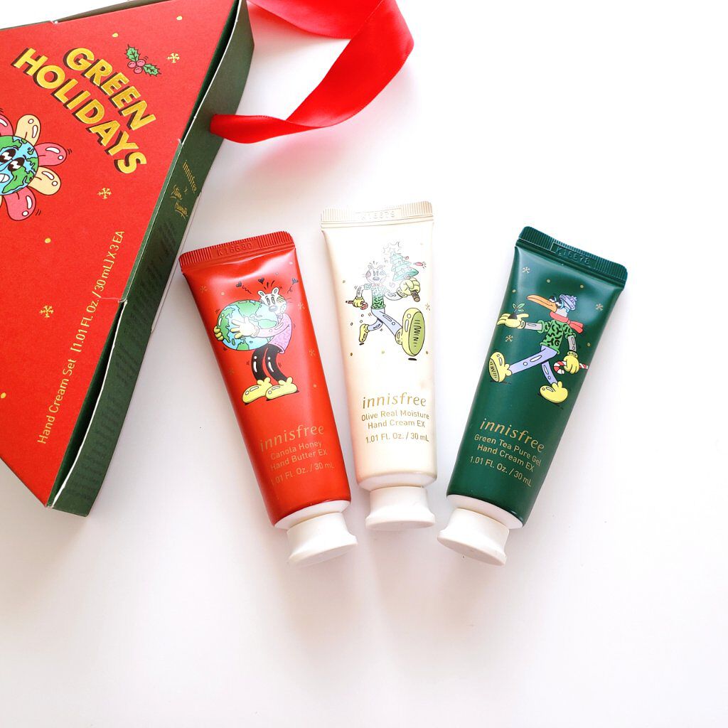 ハンドクリーム セット 2021 Green Holidays Edition/innisfree/ハンドクリームを使ったクチコミ（2枚目）