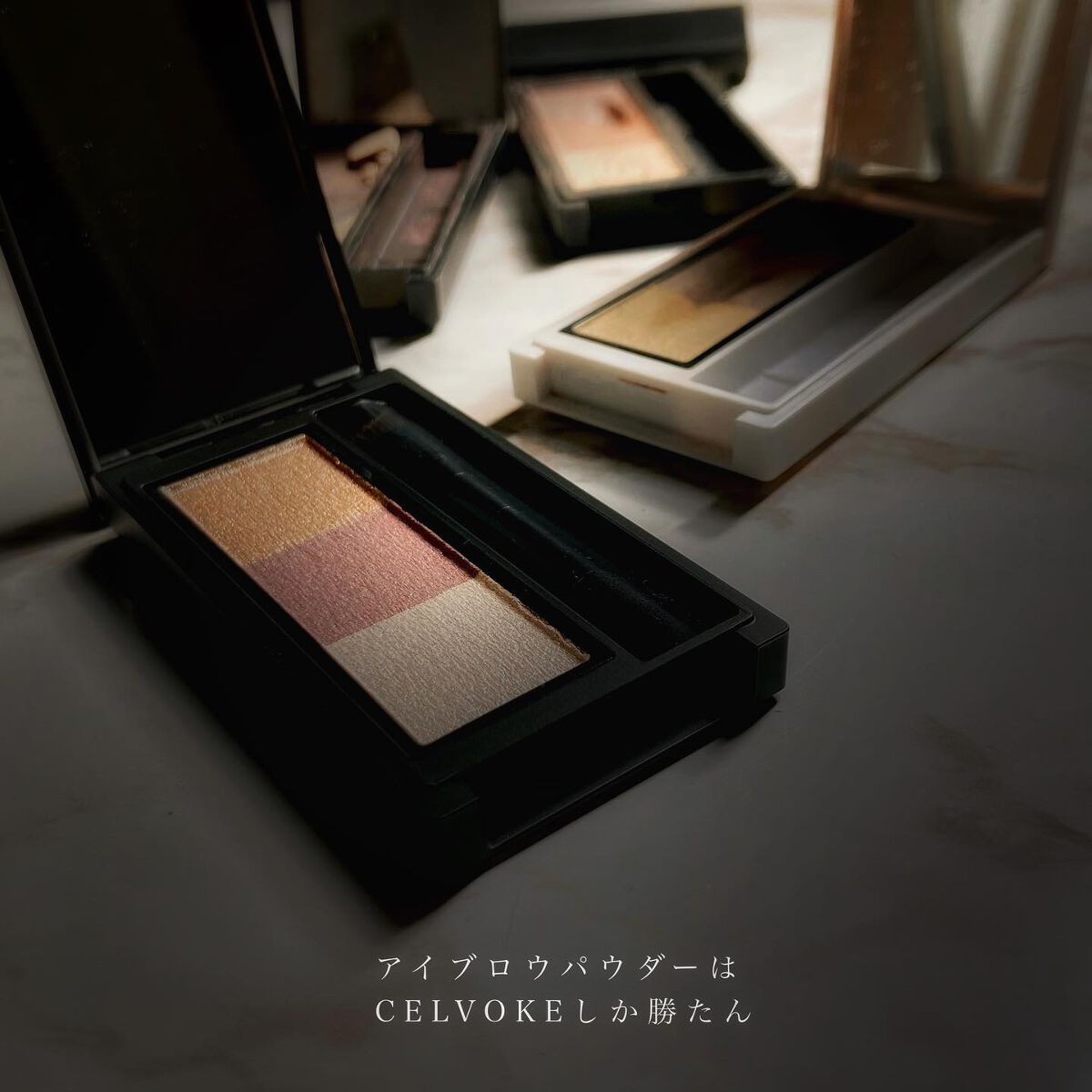 セルヴォーク インディケイトアイブロウパウダー/Celvoke/パウダーアイブロウを使ったクチコミ（1枚目）