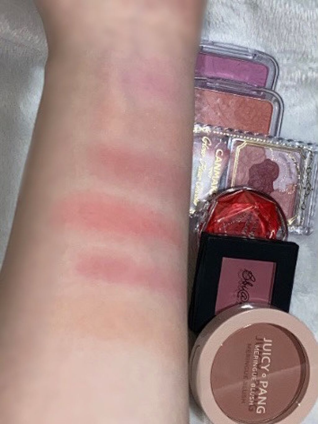 グロウフルールチークス/キャンメイク/パウダーチークを使ったクチコミ(5枚目)